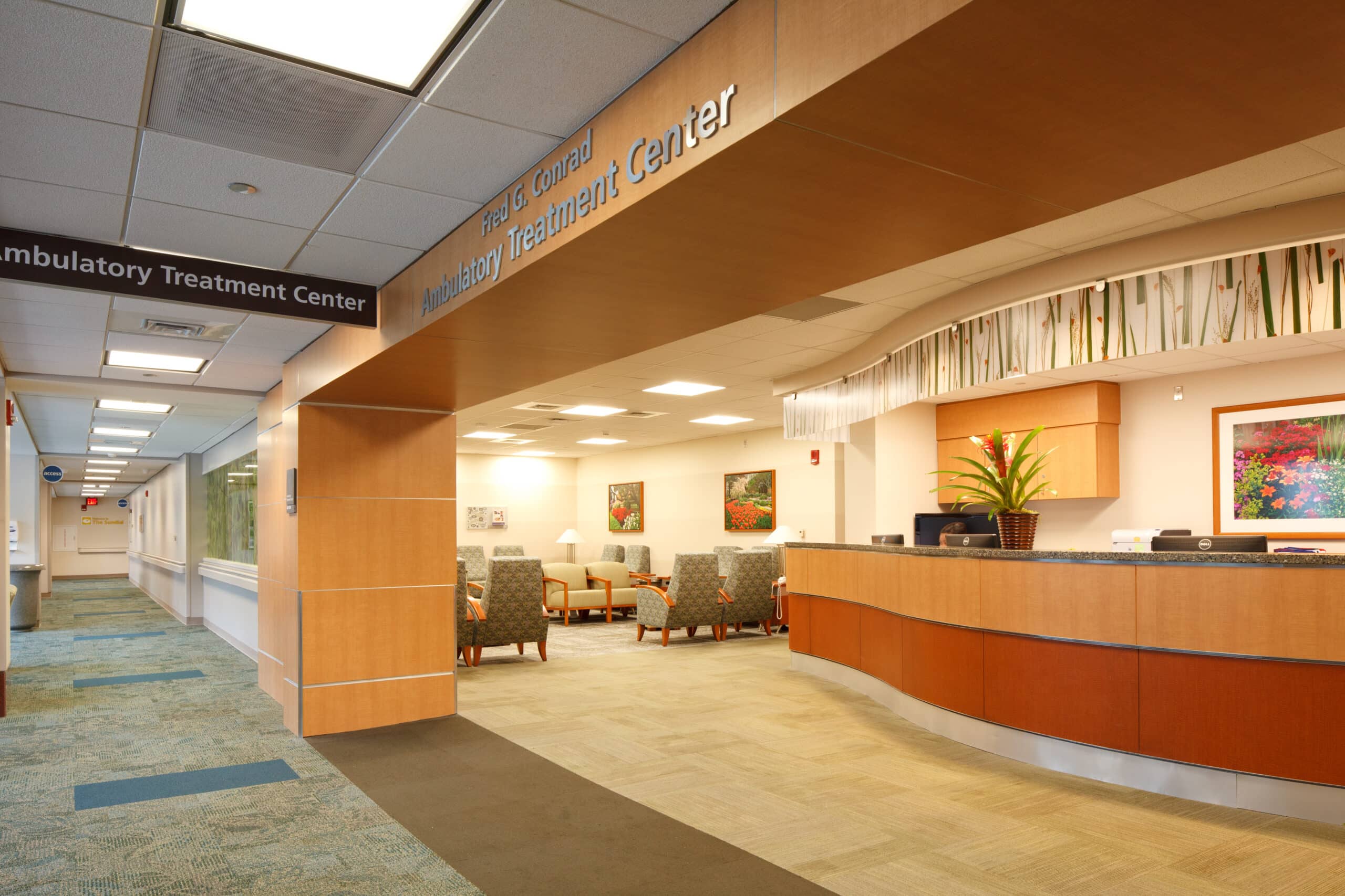 MD Anderson ambulatory treatment center waiting area